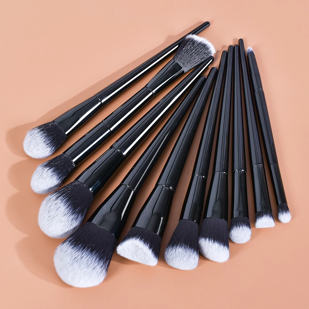 

10Pcs Professional Makeup Brushes Cosmetic Foundation Powder Blush Eyeshadow Blending Sculpting Concealer Make Up Brush Tool