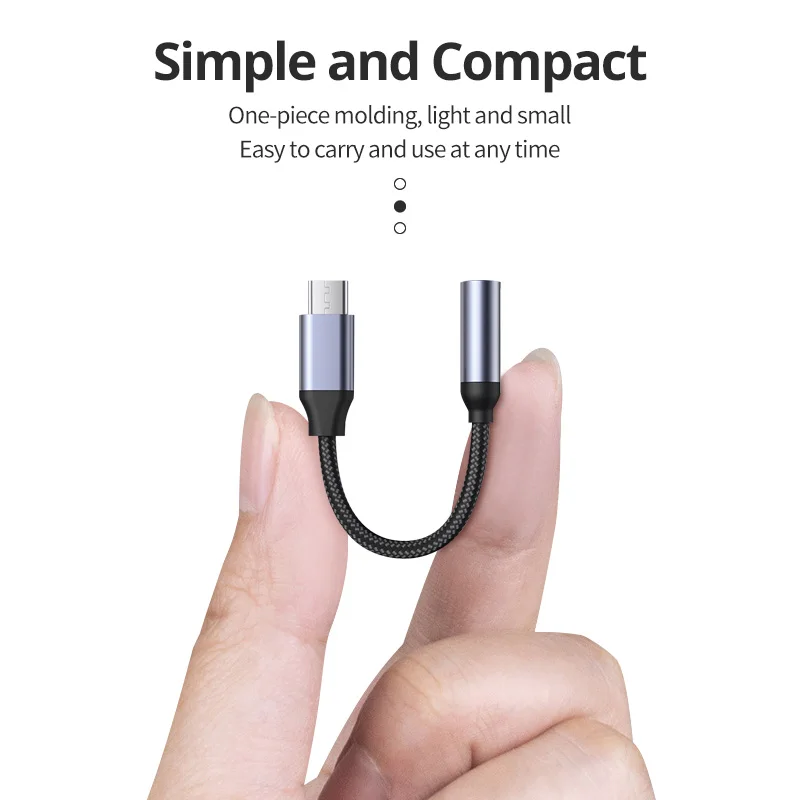 Переходник USB Type-C/аудиоразъем 3 5 мм FONKEN для проводных наушников подключение