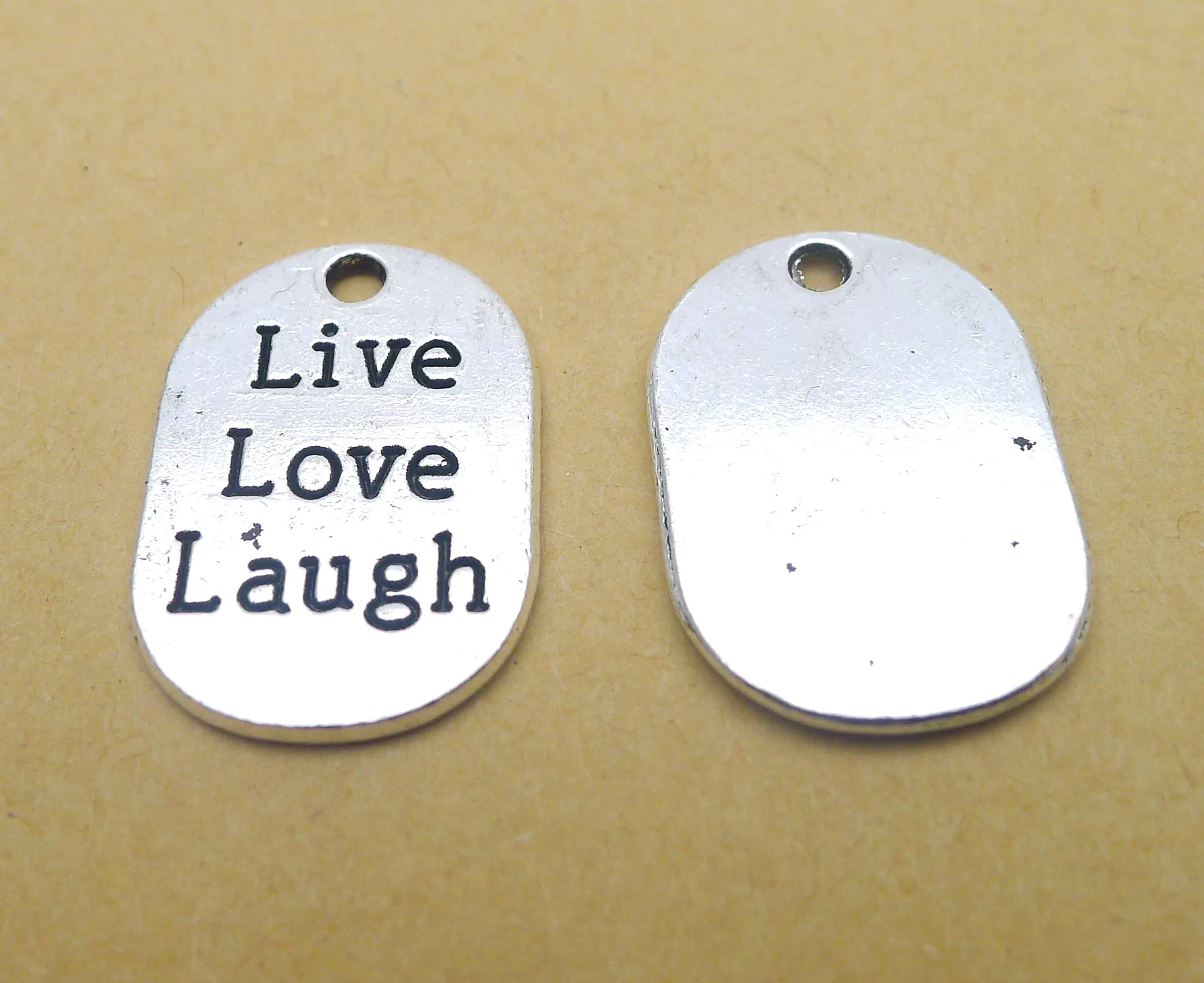 

Charm for making jewelry 3pcs 26.7x18.3mm antique silver color Character charms