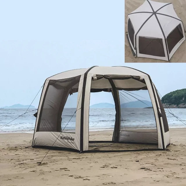 Naturehike Cloud Nest Inflatable 15D Tent Pergola Sunscreen Awning Outdoor Beach Camping Large Tent Canopy Family Gathering 2