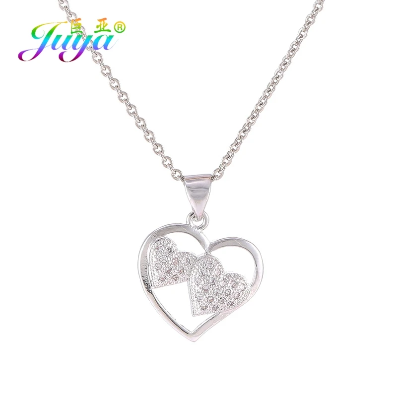 White Gold Juya Micro Pave Циркон модное индийское ожерелье с подвеской в виде ключа для женщин девочек подарок для свадьбы дня рождения ожерелье поставки - Окраска металла: White Gold
