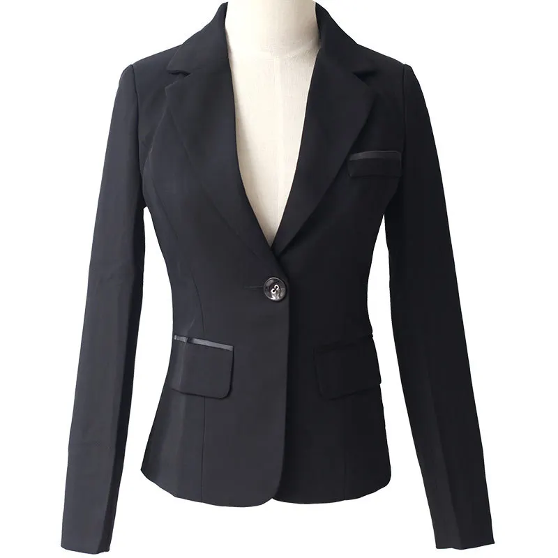 

Spring and autumn professional business wear new slim slim small suit lady OL is wearing a button-down suit jacket