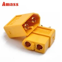 1 pairs amass xt60 plug male and female 3 5mm golden plated bullet connector for rc esc battery