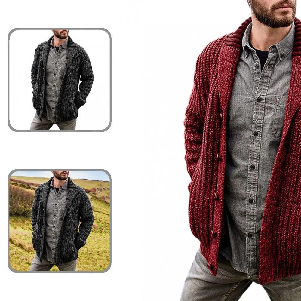 

Свитер, модный кардиган с лацканами, Женское зимнее пальто с защитой от усадки