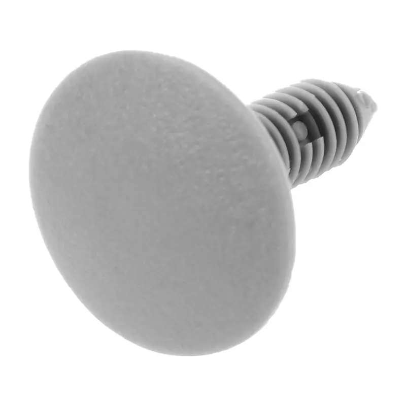 

20 Pcs Gray Plastic Car Trim Clips Rivet Fastener 6mm Hole 26mm Head