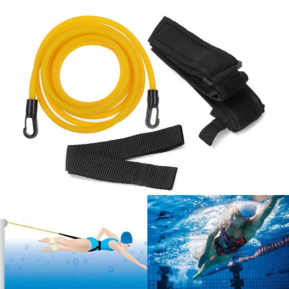 

Swimming Training Belt Stationary Swim Training Leash Cord Swim Resistance Tether Band Swimming Training Belt Water Sport
