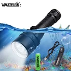 Underwarter 100 м 1000LM XM-L T6 светодиодный подводный дайвинг фонарик подводный ручной фонарь с 18650 Батарея