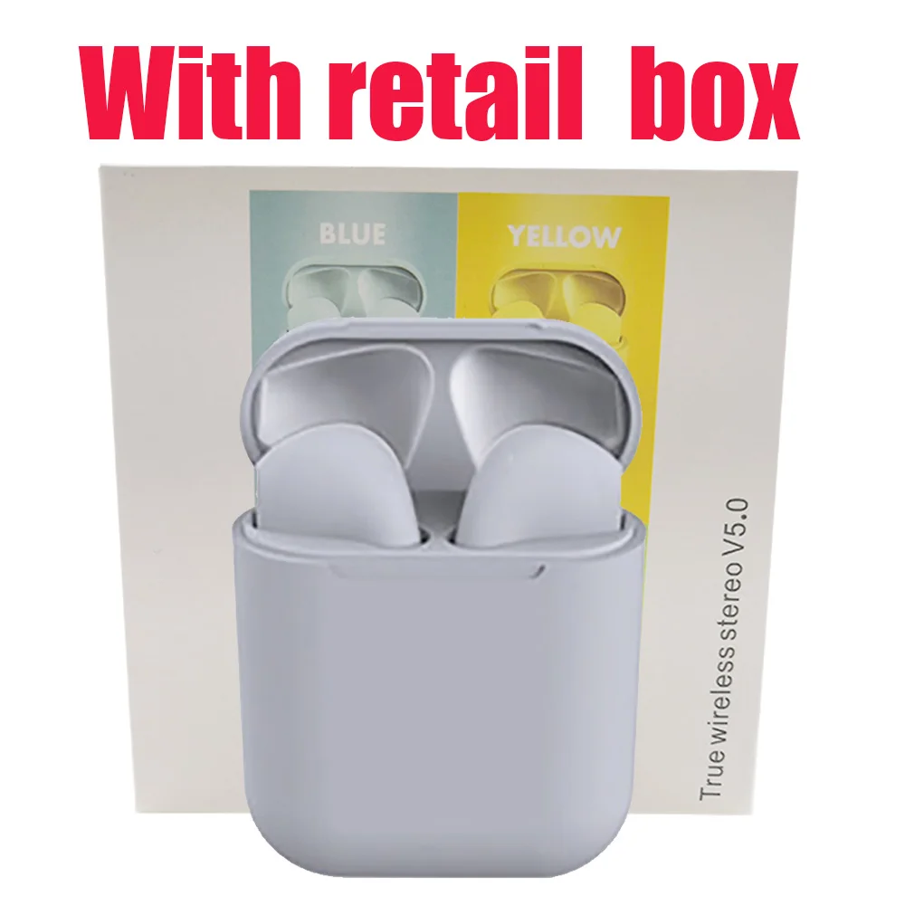 Оригинальные inpods 12 Беспроводные наушники i12 tws наушники Macaron 12 inpods 12 i12 tws наушники для смартфона PK i7 i11 i14 TWS - Цвет: Grey