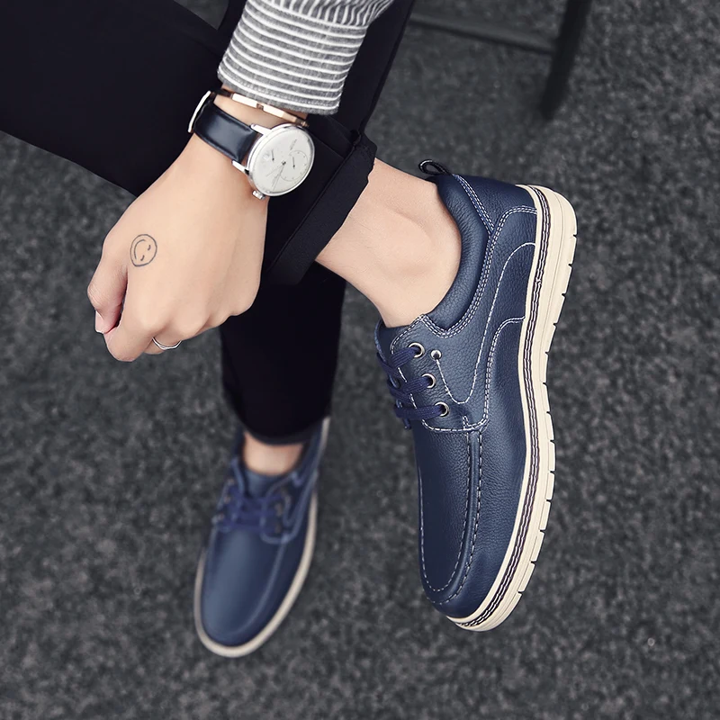 Лидер продаж мужские туфли из натуральной кожи на плоской подошве туфли-оксфорды