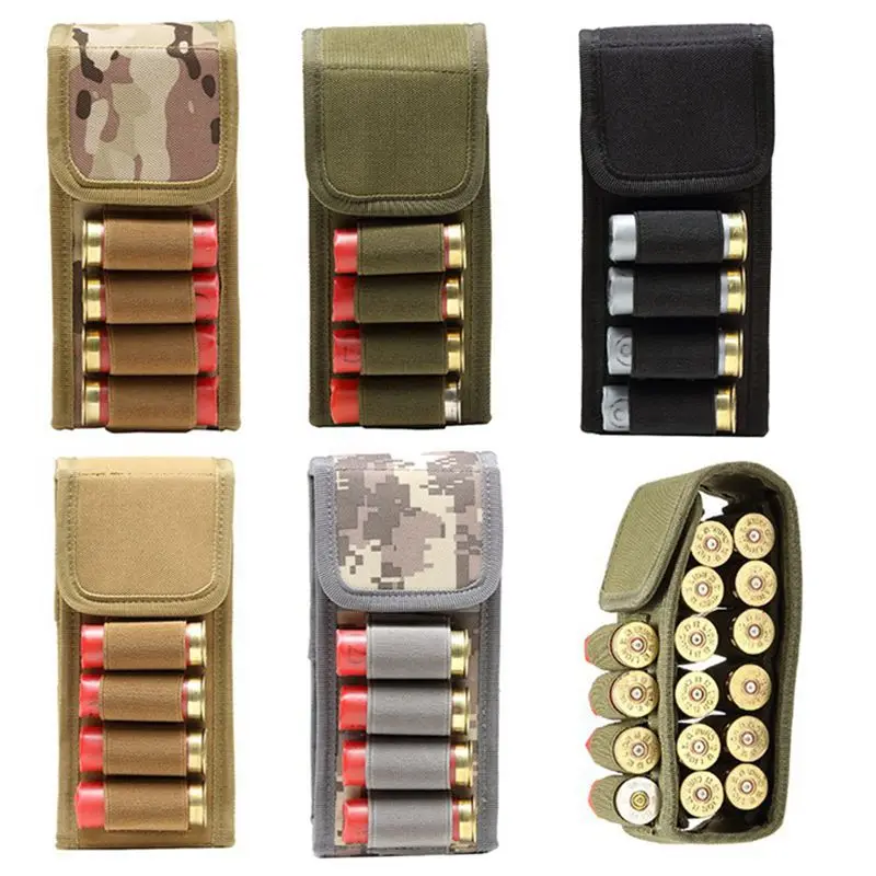 

12 Gauge Tactical Pouch Molle Magazine Shell Waist Bag Bullet Airsoft Shotgun Shooting Ammo Cartridge Hunting Accessories