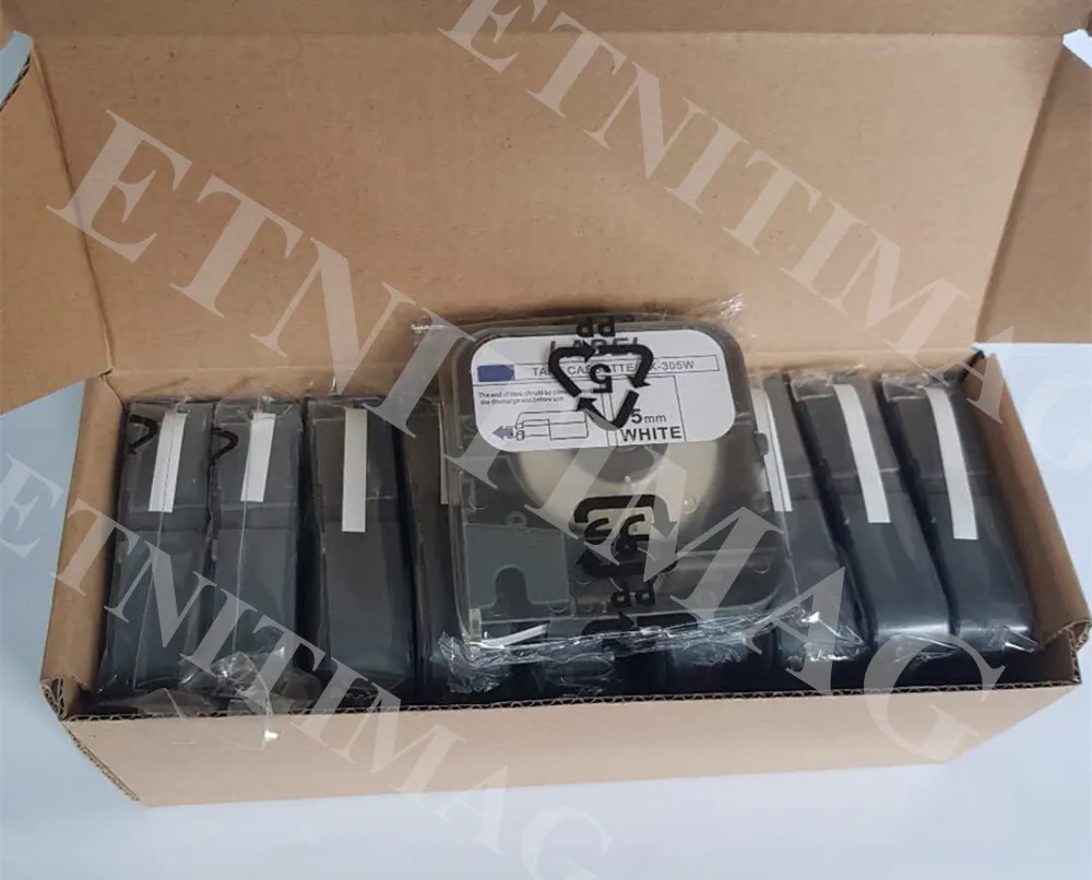 Factory Wholesale Cassette tape label lm-wx305w 5mm white for max letatwin Cable I.D.Printer lm-380e lm-390a/pc lm-400a | Компьютеры и