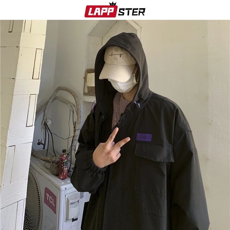 Куртка LAPPSTER мужская оверсайз ветровка в стиле хип-хоп желтый модный пиджак с