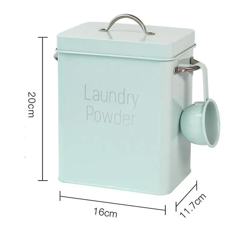 

Nordic Style Washing Powder Bucket Washing Powder Box Send Same Kg Spoon To Can The Hold Bucket 3 Rice Small C7L8