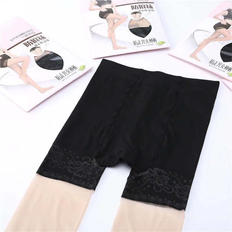 

Защитные штаны, шелковые чулки, два в одном, женские, некроеные, шелковые, ультратонкие, свободный крой, анти разоблачение, колготки, анти вол...