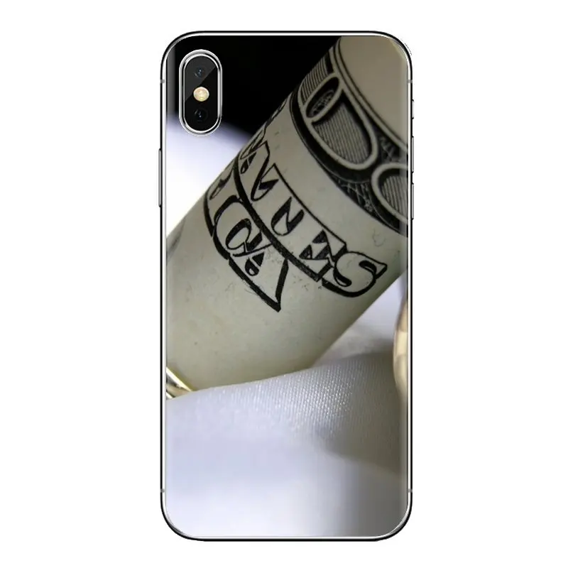 Мягкий прозрачный просвечивающийся чехол Чехлы доллар для huawei Honor 7X V10 6C V9 6A