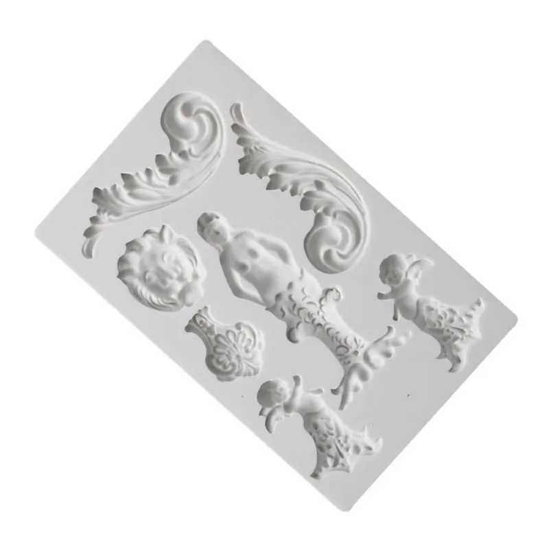 Силиконовая форма с изображением ангела помадной формы для украшения торта