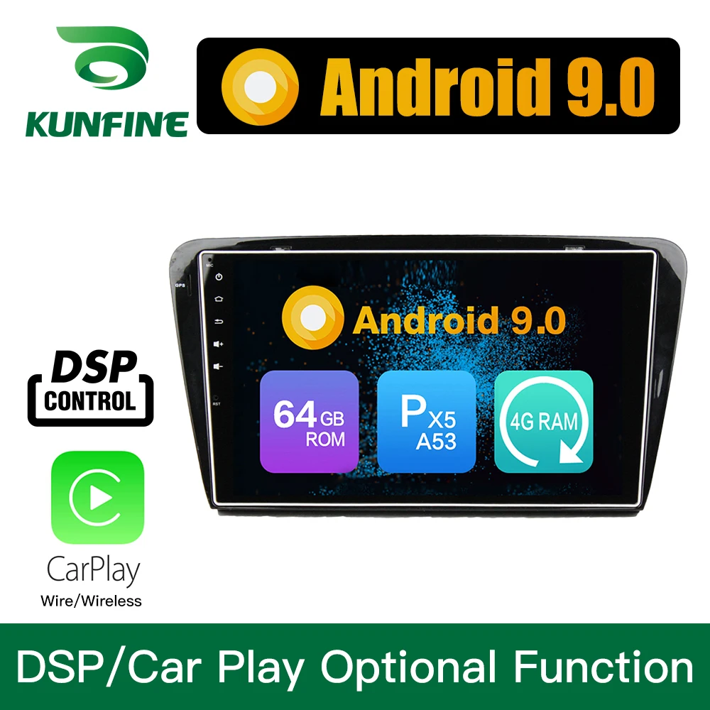 Android 9,0 Восьмиядерный 4 Гб ОЗУ 64 Гб ПЗУ автомобильный DVD gps мультимедийный плеер стерео для Skoda Octavia головное устройство радио