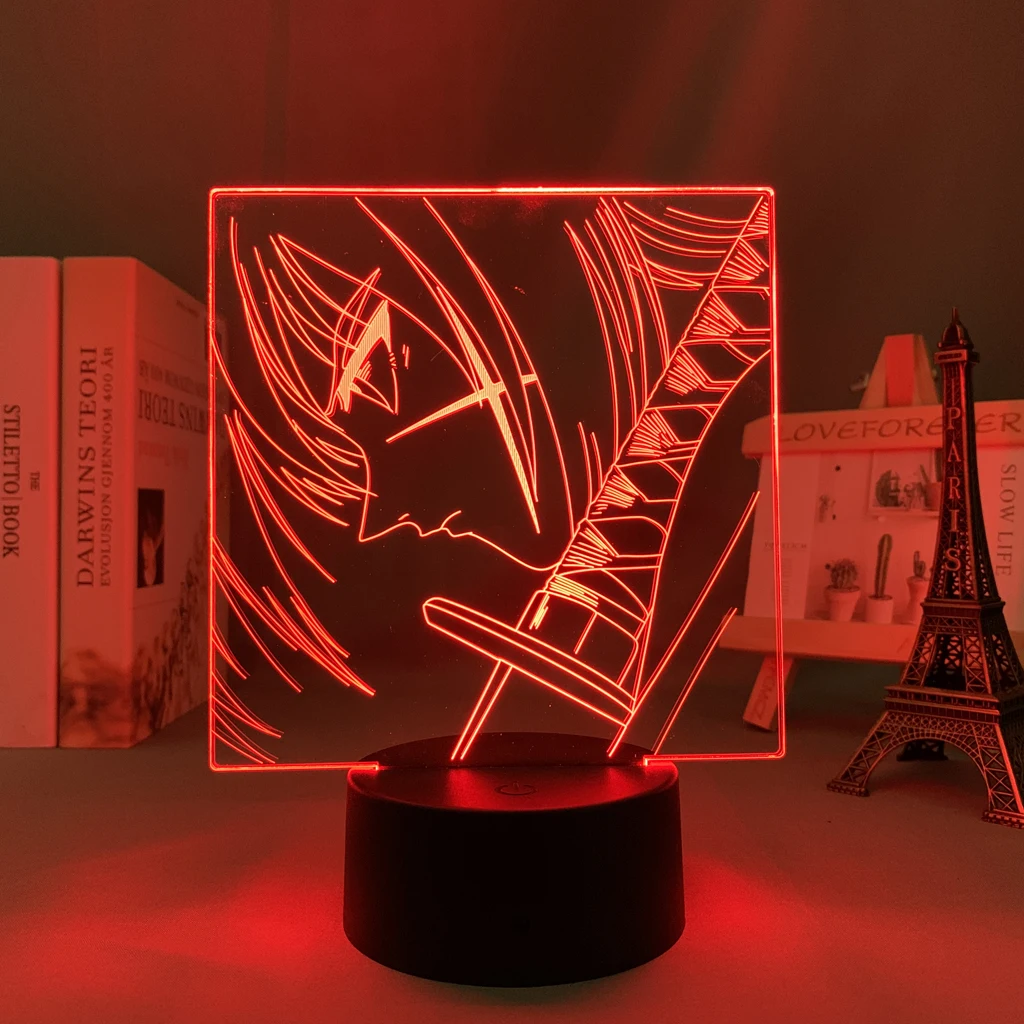 

Светодиодные аниме-лампы Rurouni Kenshin, начало для декора комнаты, изменение цвета RGB, ночники, подарок манга, 3d лампа, Rurouni Kenshin