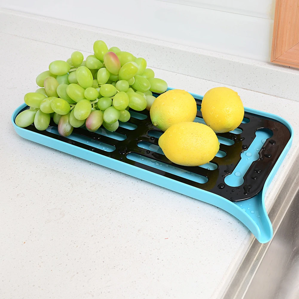 Bowl cup Filter drainer Double Layer Drying Rack Shelf Fruits Dish Drainer Sink Storage Holder Tray Dishes Plastic tray | Дом и сад