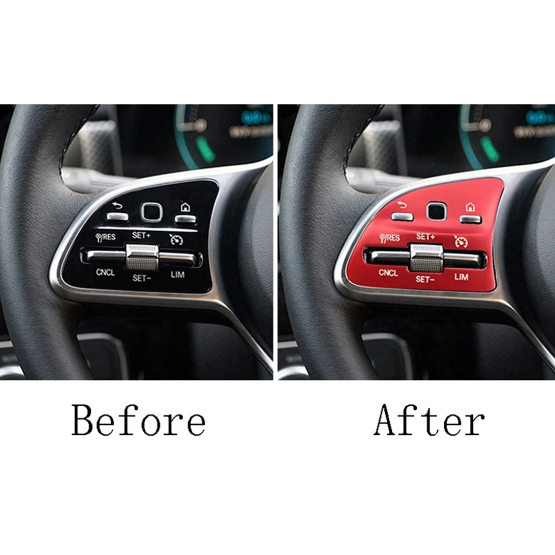 Наклейка на рулевое колесо с кнопкой управления для Mercedes Benz a C E Class GLB GLC GLE W205 W167 W177