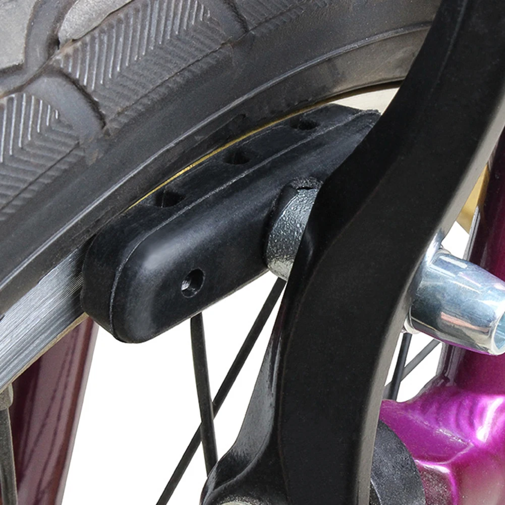

2pairs Rubber Easy Install Portable Replacement Parts Lightweight Bicycle V Brake Block Multifunction Universal Outdoor Cycling