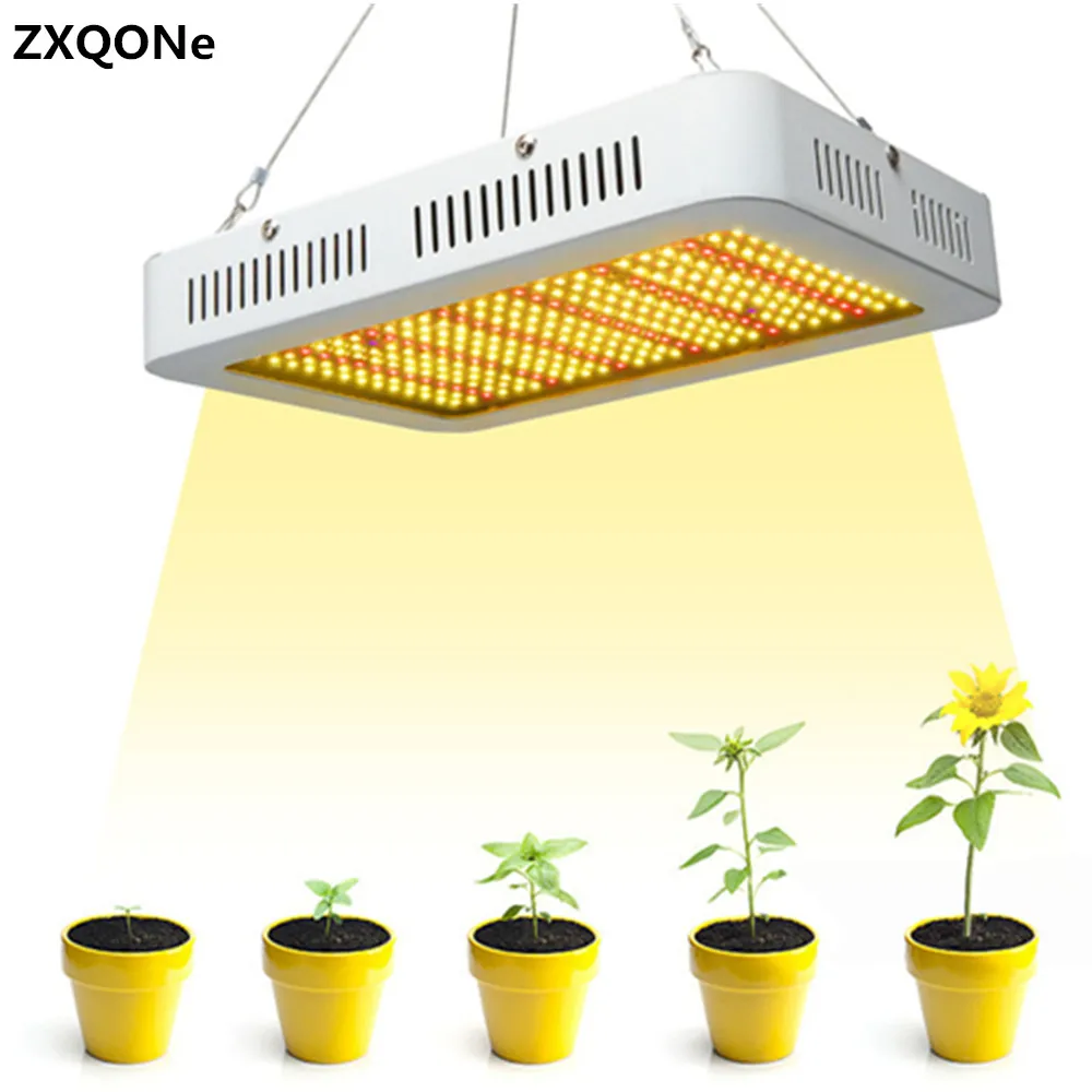Led Grow Light 1000W Quantum Plant Grow Light With 350 pcs Epistar chip Full spectrum UV/IR Fan For Indoor Hydroponics plant
