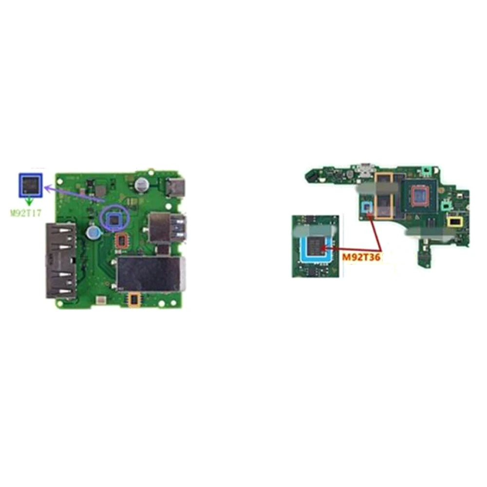 Материнская плата для NS Switch M92T36 чип зарядки аккумулятора IC M92T17 управление аудио и
