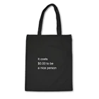 Женская сумка-шоппер из ткани, с буквенным принтом, многоразовая