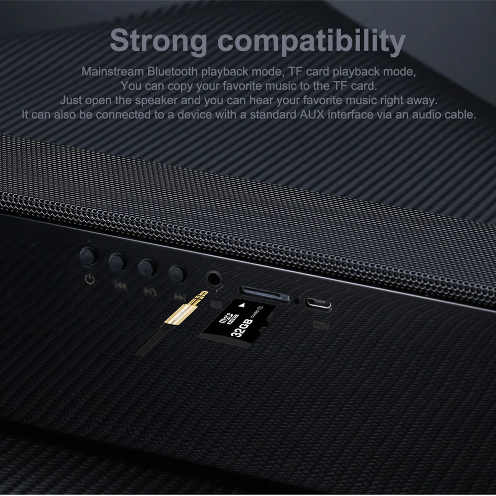 Высококачественная звуковая bluetooth колонка карта памяти TF Беспроводная
