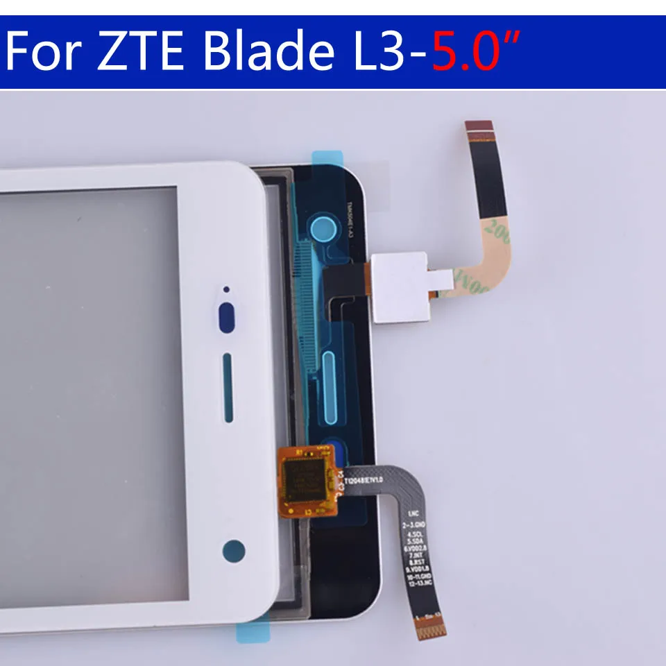 Сенсорный экран для ZTE Blade L3 T120500E1V1.1 или T120481E1V1.0 сенсорная панель дигитайзер