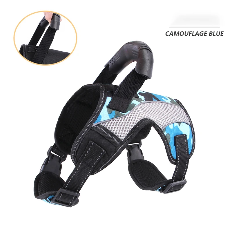 

Pet Dog and Cat Adjustable Harness with Leash Reflective and Breathable for Small and Large Dog Harness Vest Pet Supplies