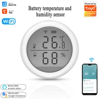 tuya smart bluetooth compatible wifi temperature and humidity sensor smart life app with alexa google hygrometer detector