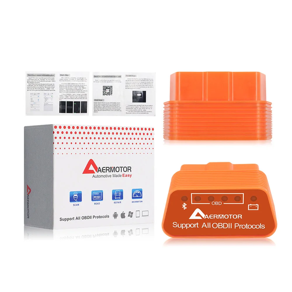 ELM327 OBD2 сканер с поддержкой Apple/Android автомобильный диагностический инструмент