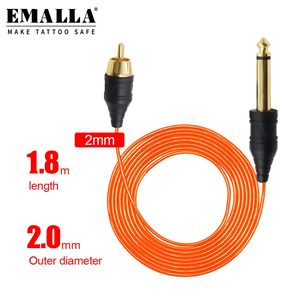 EMALLA 1 шт. зажим для татуировок шнур RCA соединение 8 м тату-ручки тату-машинки блок