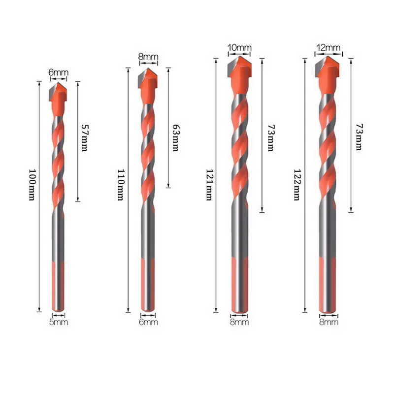 Многофункциональные сверла с треугольной ручкой набор сверл для штамповки