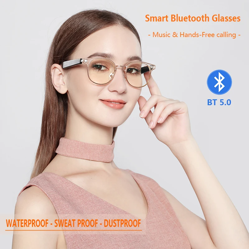 Smart Glasses Remote Control High Smart Glasses Waterproof Wireless Bluetooth Hands-Free Calling Music Audio Open Ear Sunglasses enlarge