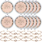 Зеркала для макияжа, браслеты с узлом для невесты, девичника, свадьбы, помолвки, свадебного торжества, подарки для подружки невесты