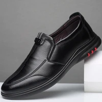 holfredterse casual leather men designer loafers driving retro comfort soft moccasins office high quality round toe shoes 2717