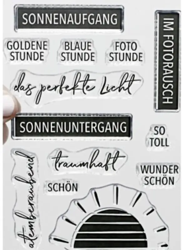 

German Clear Stamp for DIY scrapbooking/Card Making C1050