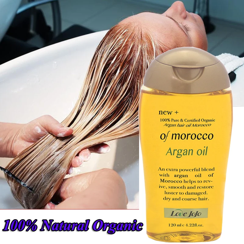 

120 мл натуральное органическое марокканское аргановое масло для ухода за волосами эфирное масло для Восстановления сухих поврежденных вол...