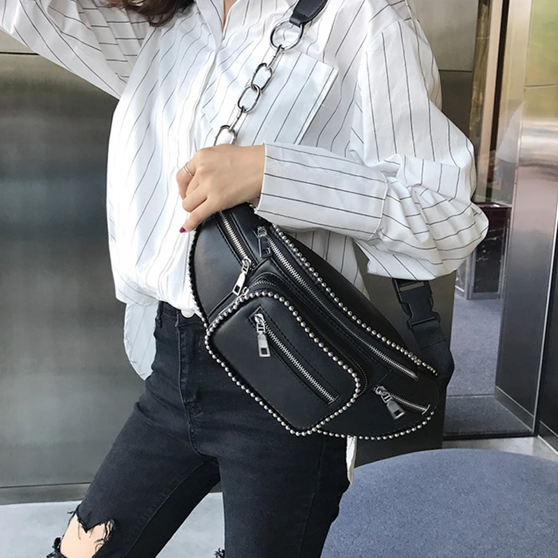 Прямая поставка модная черная сумка для телефона ежедневного использования