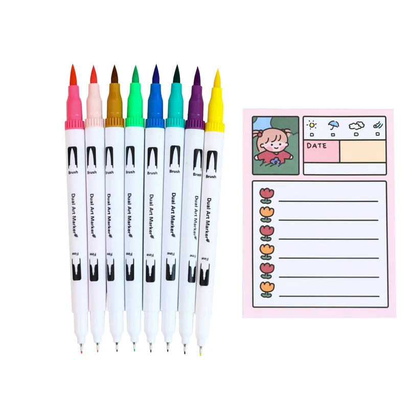 100 шт. цветные фломастеры для рисования акварельными красками|Цветные маркеры| |