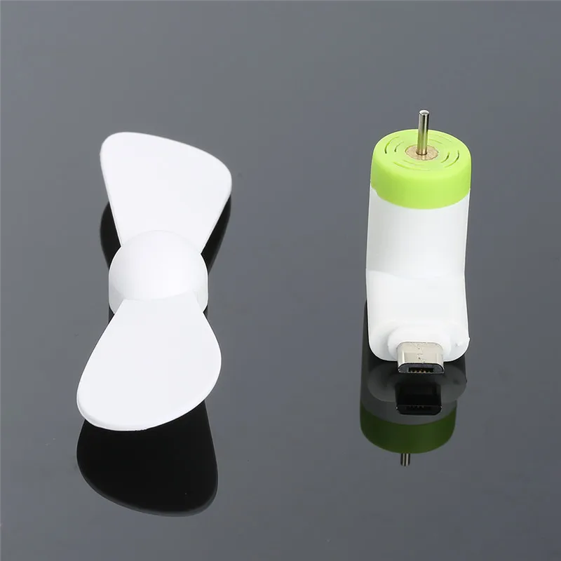 Новый Белый OTG мини микро USB большой ветроохлаждающий вентилятор для телефона