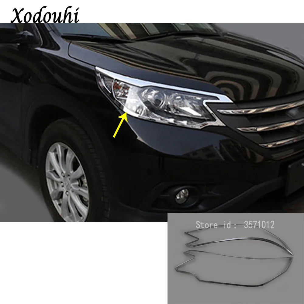 

Для Honda CRV CR-V 2012 2013 2014 2015 2016 Автомобильный кузов Стайлинг передсветильник фара капот молдинг рамка палка ABS крышка отделка 2 шт.