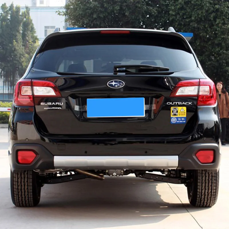 

For Subaru Outback 2015-2017 ABS Former Rear Bumpers Spoiler Bar Lower Protector Bumper Lip Trunk Spoiler Car Styling Accessorie