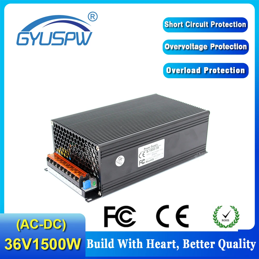 DC36V источник питания 36V 48W 60W 100W 120W 150W 200W 300W 400W 480W 600W 800W 1000W 1200W 1500W светильник ing