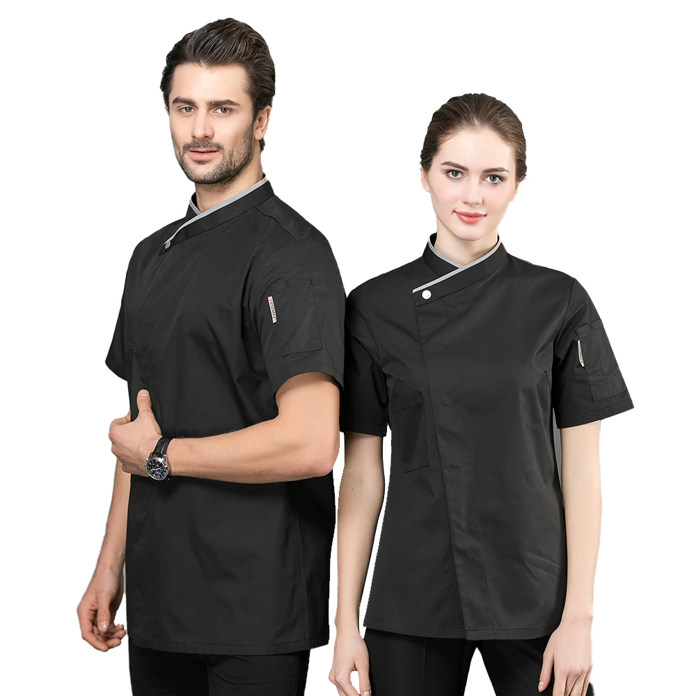 Летняя воздухопроницаемая куртка шеф повара одежда для приготовления пищи