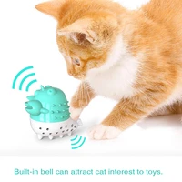 cute funny interactive catnip crayfish toy cat chew toothbrush kitty sounding bell toy massage pets supplies for dropshipping