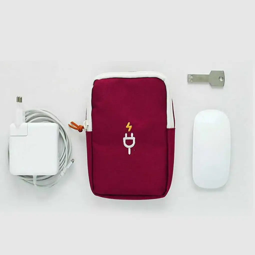 Новый портативный дорожный Чехол органайзер для usb кабеля электронные