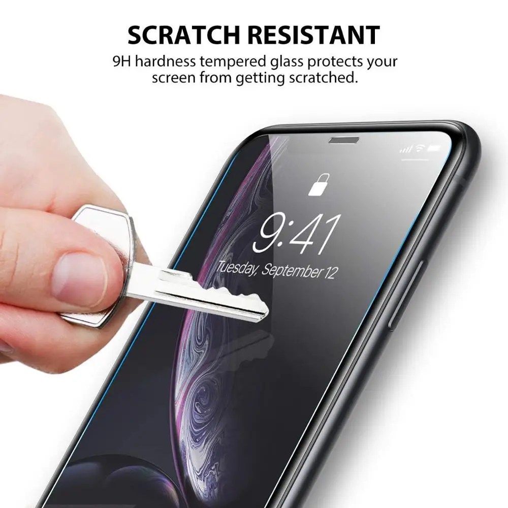 Закаленное стекло чехол для iPhone X XS MAX XR жесткая Защитная пленка экрана 4 4S 5C 5S SE 6 6S 7
